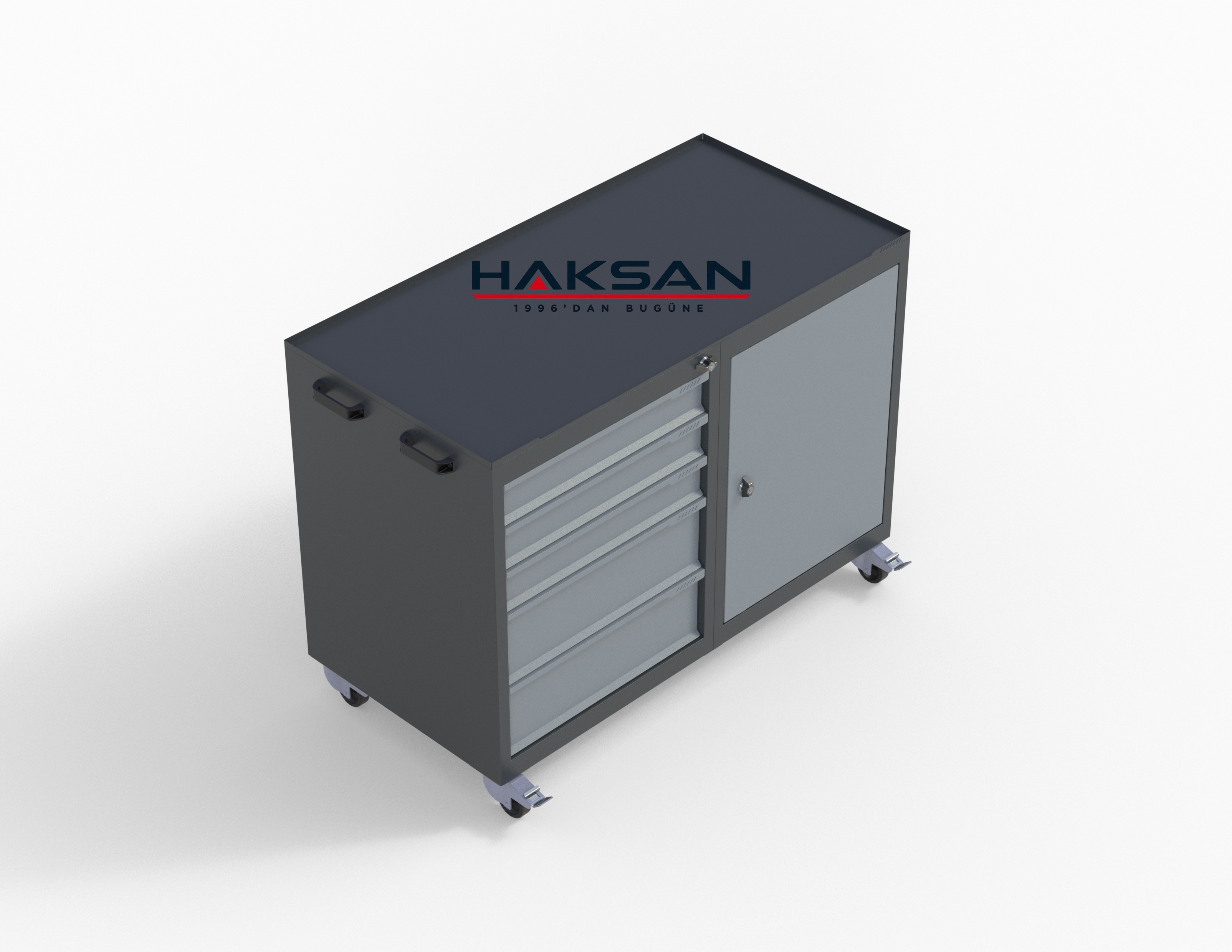 Pro 5 drawer cabinet tool trolley image 8