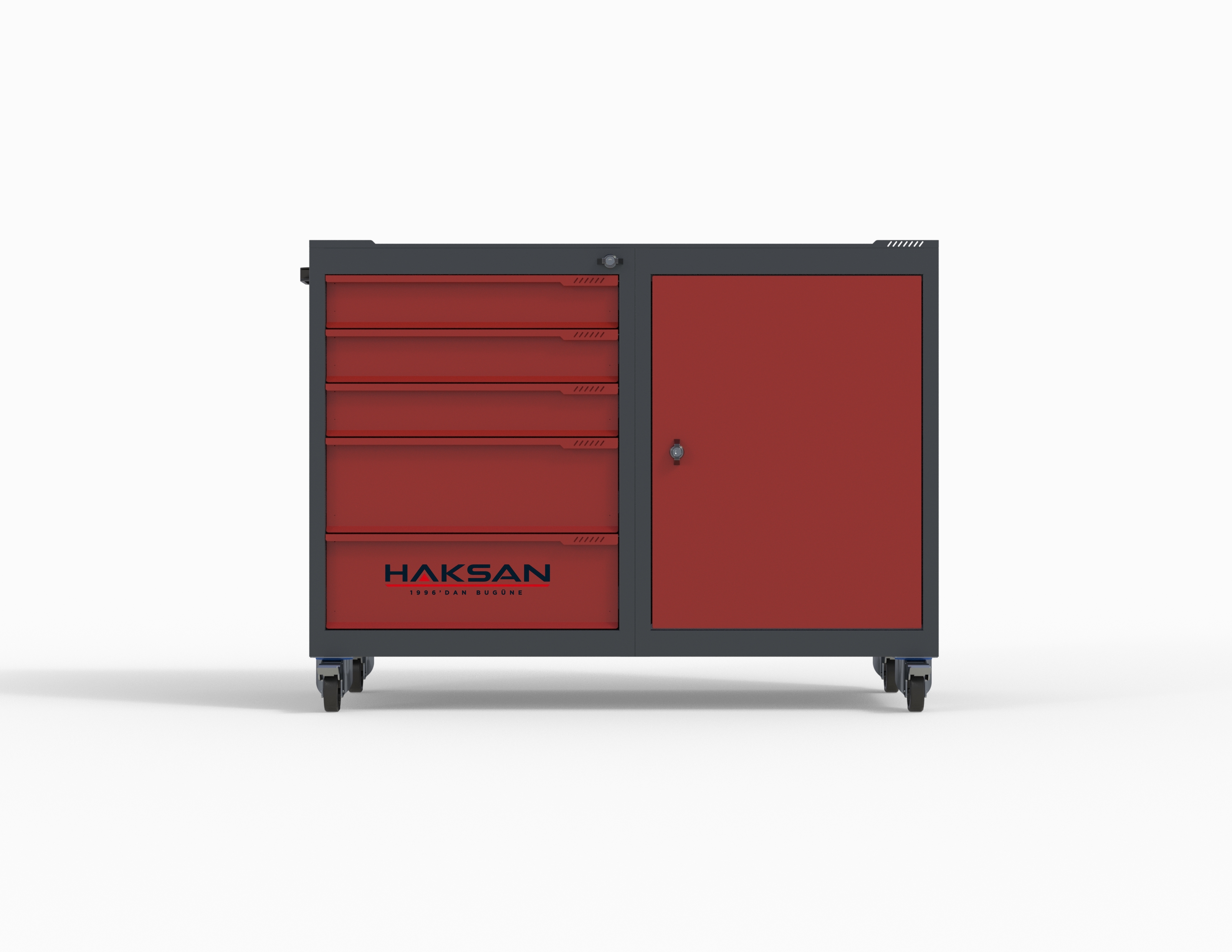 Pro 5 drawer cabinet tool trolley image 5