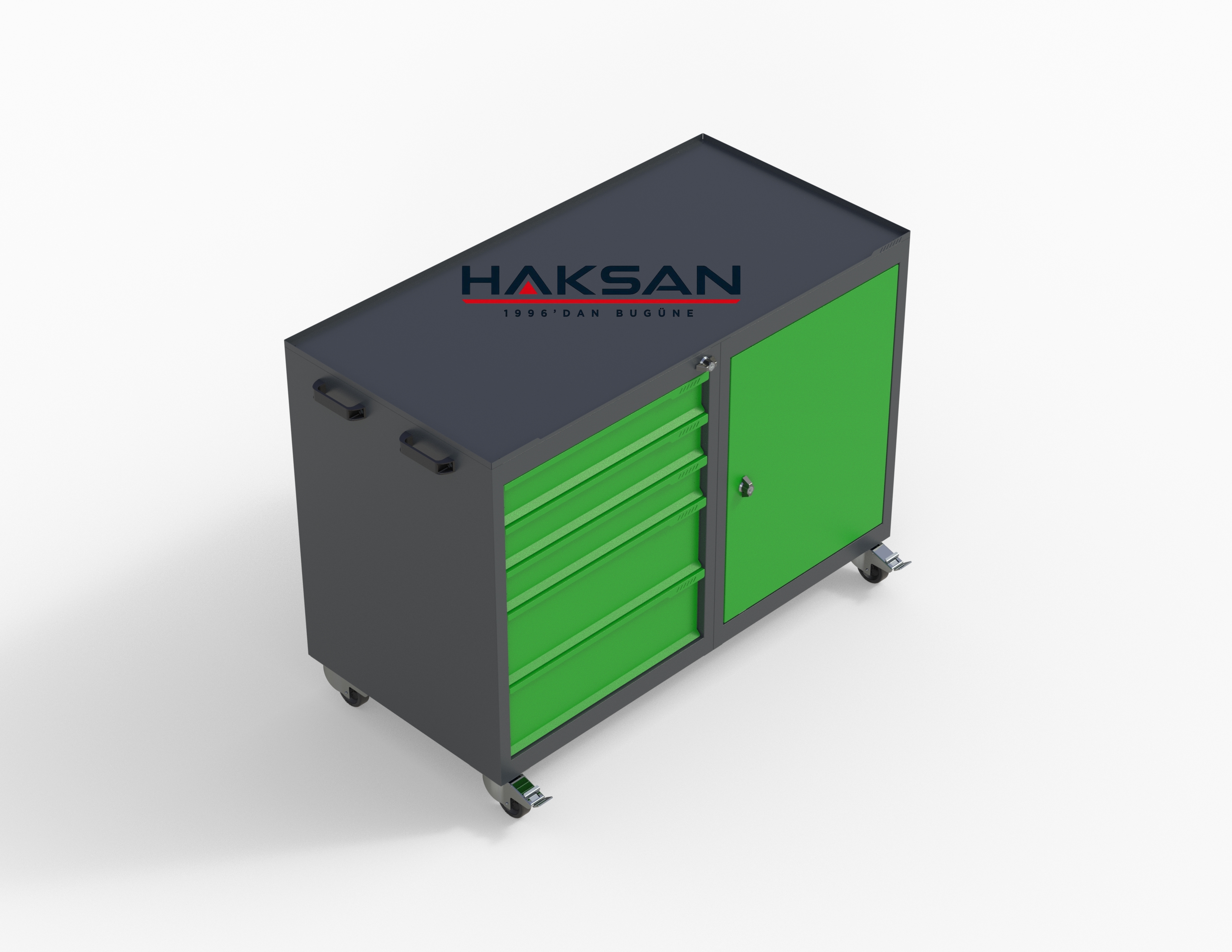 Pro 5 drawer cabinet tool trolley image 4
