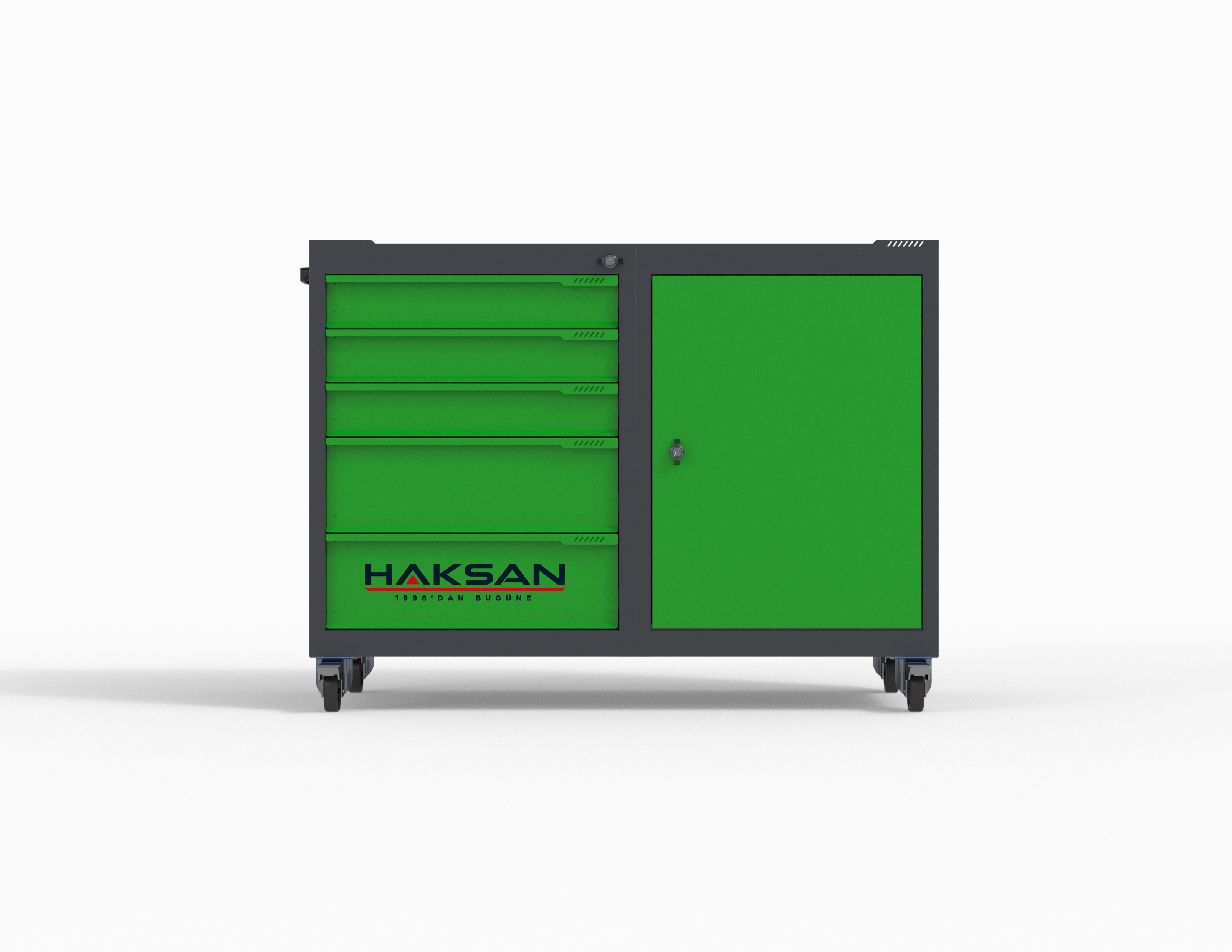 Pro 5 drawer cabinet tool trolley image 3