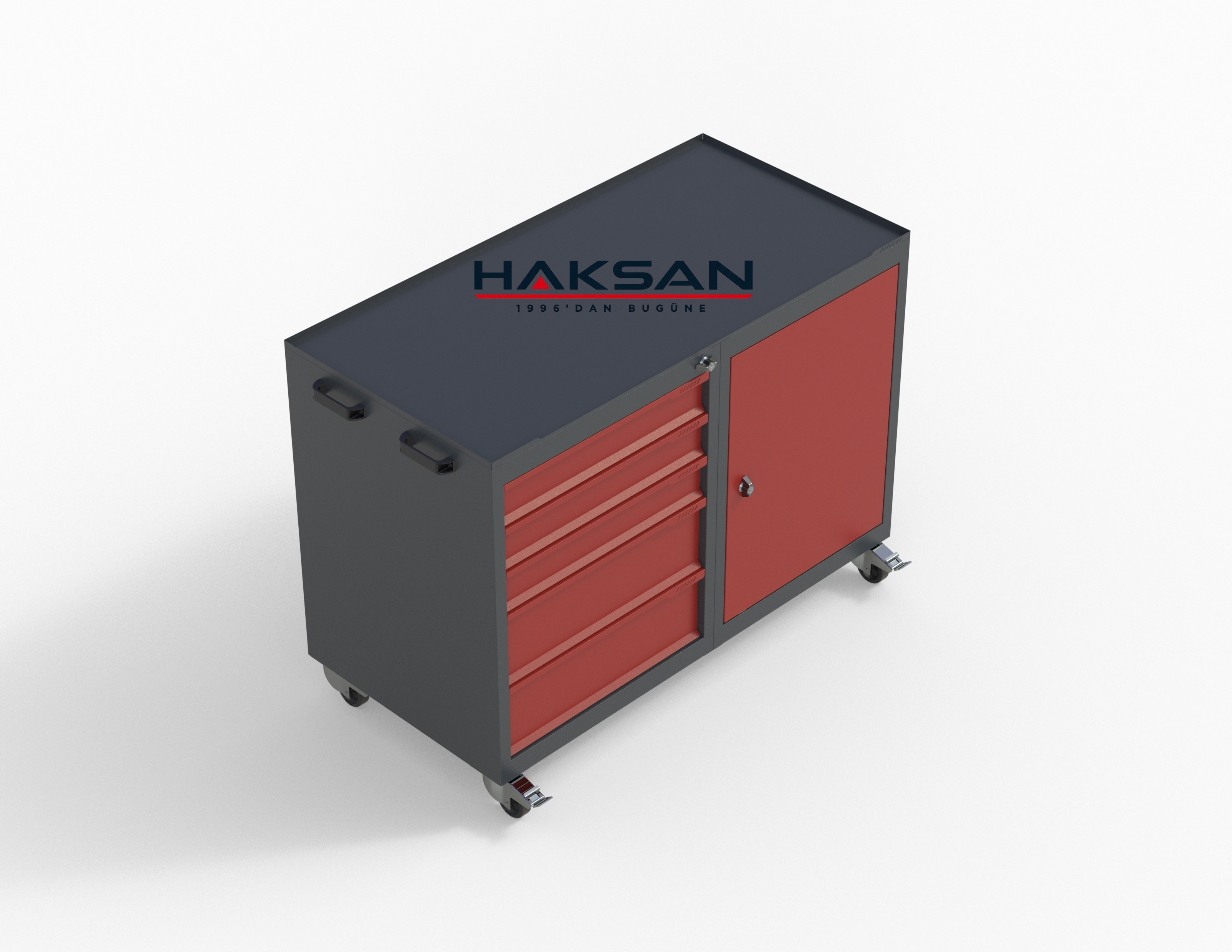 Pro 5 drawer cabinet tool trolley image 6